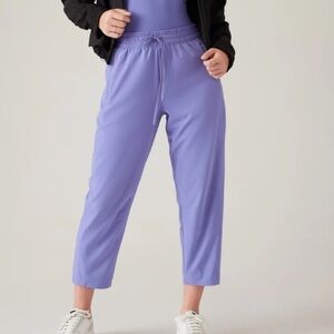 Athleta Cropped Athletic Pants in Lilac